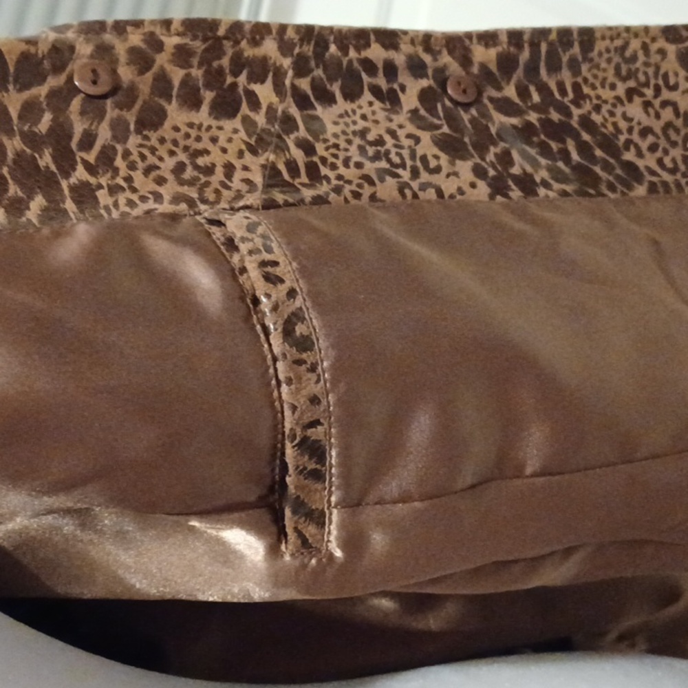 Animal Print Genuine Leather Jacket - Size 3X - Picture 9 of 12